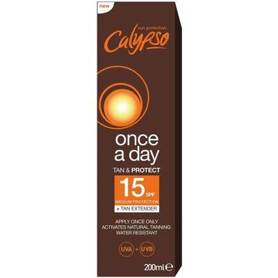 Calypso SPF 15 Once A Day Tan & Protect - Sun Protection Lotion Calypso SPF 15 Once A Day Tan & Protect - Sun Protection Lotion