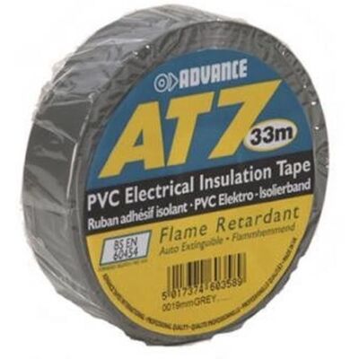 Advance Tapes AT 7 PVC-Isolierband - grau - 33m Advance Tapes AT 7 PVC-Isolierband - grau - 33m