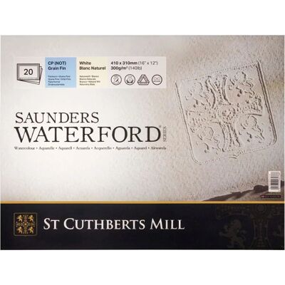 Saunders Waterford Bloc - Papier aquarelle 300g - Publicité Saunders Waterford Bloc - Papier aquarelle 300g - Publicité