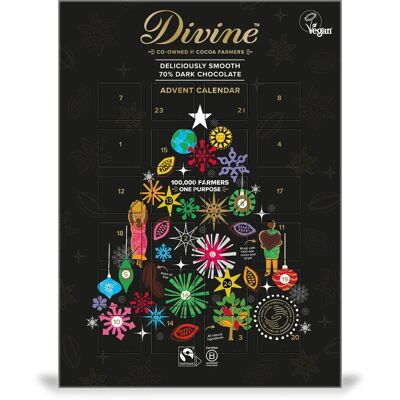 Divine Fairtrade Dark Chocolate Advent Calendar - Advent Calendar Divine Fairtrade Dark Chocolate Advent Calendar - Advent Calendar