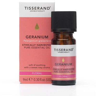 Tisserand Ethically Harvested Geranium Essential Oil - 9ml - Essential Oil Tisserand Ethically Harvested Geranium Essential Oil - 9ml - Essential Oil
