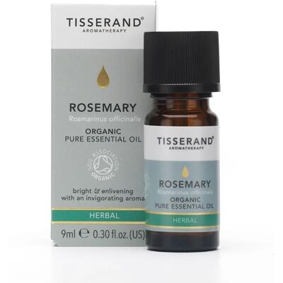 Tisserand Organic Rosemary Essential Oil - 9ml - Herbal, Pure, Aromatherapy Tisserand Organic Rosemary Essential Oil - 9ml - Herbal, Pure, Aromatherapy