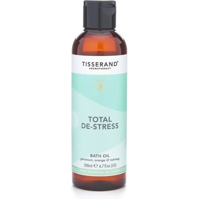 Tisserand Aromatherapy Total Destress Bath Oil 200ml Tisserand Aromatherapy Total Destress Bath Oil 200ml