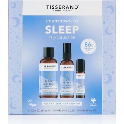 Tisserand Aromatherapy Countdown to Sleep Collection - Bath Oil, Pillow Mist, Rollerball Tisserand Aromatherapy Countdown to Sleep Collection - Bath Oil, Pillow Mist, Rollerball