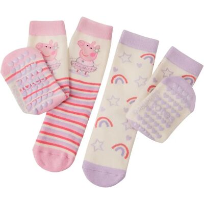 Totes Kids' Peppa Pig Slipper Socks - Kids' Slipper Socks Totes Kids' Peppa Pig Slipper Socks - Kids' Slipper Socks