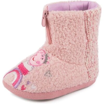 Totes Peppa Pig Bootie Slippers - Childrens Winter Shoes Totes Peppa Pig Bootie Slippers - Childrens Winter Shoes