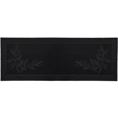 JVL - Foliage Scraper Rubber Pin Patio Doormat - 45x120cm - Black JVL - Foliage Scraper Rubber Pin Patio Doormat - 45x120cm - Black