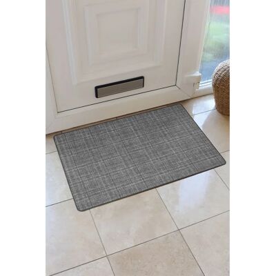 JVL - Elegance Range Indoor - Grey - 50 x 75 cm - Doormat JVL - Elegance Range Indoor - Grey - 50 x 75 cm - Doormat