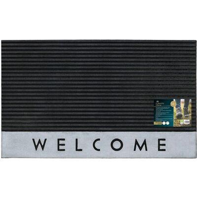 JVL - Quartz Welcome - Black - 45x75cm - Doormat JVL - Quartz Welcome - Black - 45x75cm - Doormat