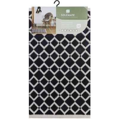 JVL - Solemate Hand Carved Diamond - Grey - 57x100cm - Door Mat JVL - Solemate Hand Carved Diamond - Grey - 57x100cm - Door Mat
