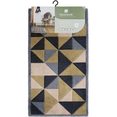 JVL Solemate Hand Carved Trimetric Doormat - 57x100cm - beige - Doormat JVL Solemate Hand Carved Trimetric Doormat - 57x100cm - beige - Doormat