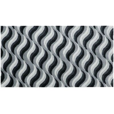 JVL Solemate - Wave Doormat - Grey - Door Mat JVL Solemate - Wave Doormat - Grey - Door Mat