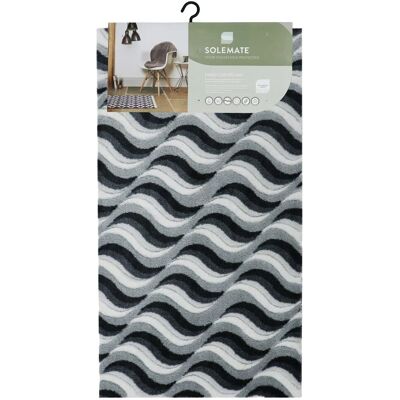 JVL Solemate - Wave Doormat - Grey - Door Mat JVL Solemate - Wave Doormat - Grey - Door Mat