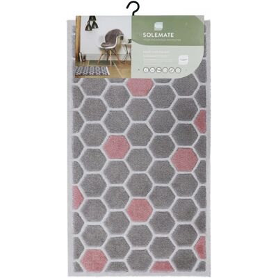 JVL Solemate Honeycomb Doormat 57x100cm Grey JVL Solemate Honeycomb Doormat 57x100cm Grey