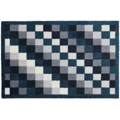 JVL Mega Machine Washable Doormat - 50x75 cm - Blue - Floor Mat JVL Mega Machine Washable Doormat - 50x75 cm - Blue - Floor Mat
