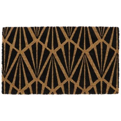 JVL - Eco Latex Coir Door Mat Art Deco JVL - Eco Latex Coir Door Mat Art Deco