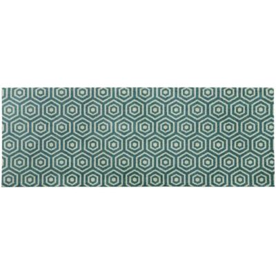 JVL Mega Machine Washable Runner Doormat - Geo Hex - 57x150cm - Doormat JVL Mega Machine Washable Runner Doormat - Geo Hex - 57x150cm - Doormat