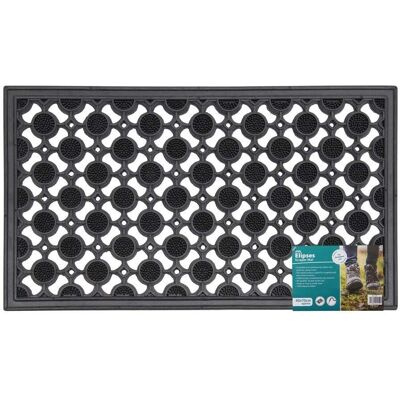JVL Heavy Duty Ellipse Design Circles Floor Door Mat - Floor Door Mat JVL Heavy Duty Ellipse Design Circles Floor Door Mat - Floor Door Mat