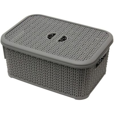 JVL Stylish Laundry Basket - obdélníkový - grey - laundry basket JVL Stylish Laundry Basket - obdélníkový - grey - laundry basket