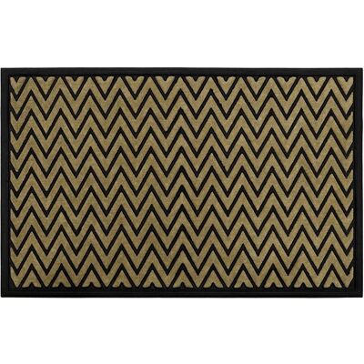 JVL Vienna Rubber Backed Scraper Doormat - 60x90cm Zigzag Natural JVL Vienna Rubber Backed Scraper Doormat - 60x90cm Zigzag Natural