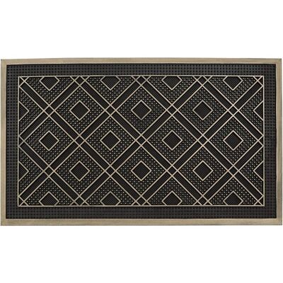 JVL - Havana - Diamond black - 45x75cm - Doormat JVL - Havana - Diamond black - 45x75cm - Doormat