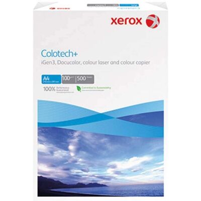 Papier de copie Xerox Colotech+ - Blanc, A4, 100 g/m², 500 feuilles - Publicité Papier de copie Xerox Colotech+ - Blanc, A4, 100 g/m², 500 feuilles - Publicité