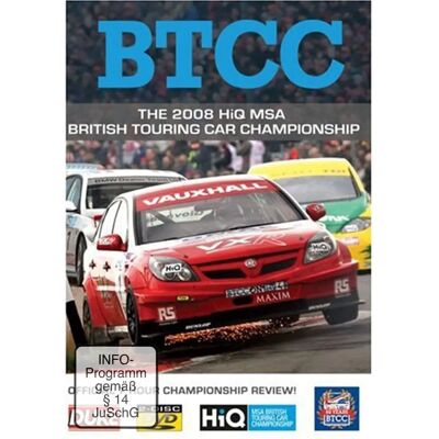 BTCC 2008 DVD - Officiell Recension - Region 2 BTCC 2008 DVD - Officiell Recension - Region 2