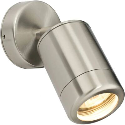 Saxby Lighting Atlantis Outdoor Spot Wall Lamp - IP65 7W Stainless Steel & Glass Saxby Lighting Atlantis Outdoor Spot Wall Lamp - IP65 7W Stainless Steel & Glass