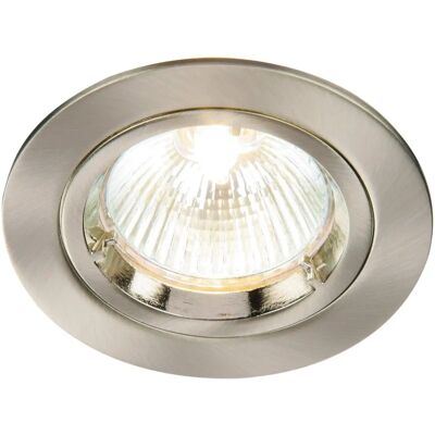 Saxby Lighting Cast - Recessed Downlight Satin Nickel - 1 Light - GU10 Saxby Lighting Cast - Recessed Downlight Satin Nickel - 1 Light - GU10