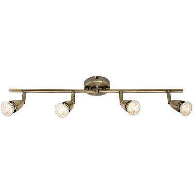 Endon Collection Lighting Amalfi Adjustable 4 Light Spotlight Antique Brass - Lighting Spotlight Endon Collection Lighting Amalfi Adjustable 4 Light Spotlight Antique Brass - Lighting Spotlight