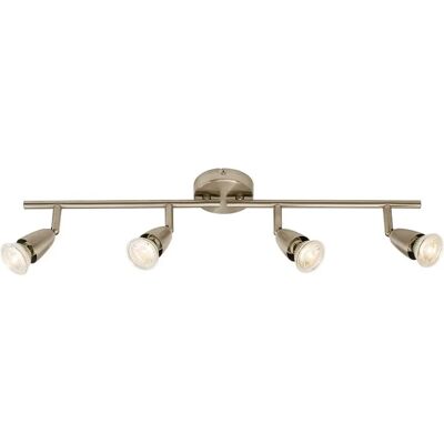 Endon Amalfi Adjustable 4 Light Spotlight Satin Nickel - Lighting Spotlight Endon Amalfi Adjustable 4 Light Spotlight Satin Nickel - Lighting Spotlight