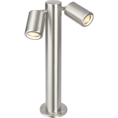 Saxby Atlantis - 2 Light Outdoor Bollard Post Marine Grade Brushed Stainless Steel - outdoor bollard light Saxby Atlantis - 2 Light Outdoor Bollard Post Marine Grade Brushed Stainless Steel - outdoor bollard light