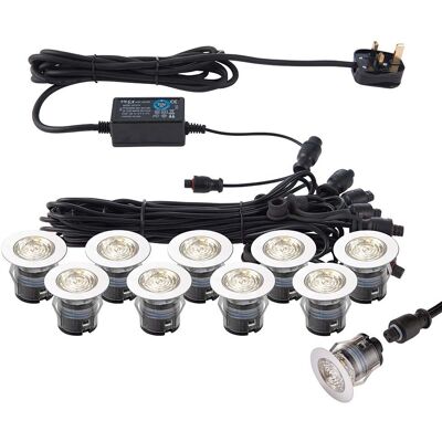 Saxby Lighting Ikonpro Cct - Recessed LED Outdoor Light Kit - Stainless Steel Saxby Lighting Ikonpro Cct - Recessed LED Outdoor Light Kit - Stainless Steel