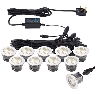 Saxby Lighting Ikonpro Cct - Recessed LED Outdoor Light Kit - Stainless Steel Saxby Lighting Ikonpro Cct - Recessed LED Outdoor Light Kit - Stainless Steel