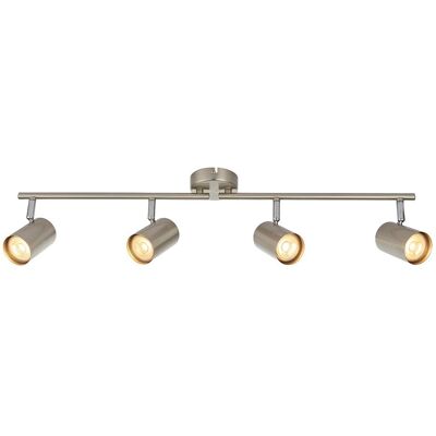Saxby Arezzo 4-Light Spotlight Bar Satin Chrome - Lighting Bar Saxby Arezzo 4-Light Spotlight Bar Satin Chrome - Lighting Bar