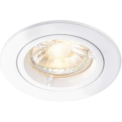 Saxby Lighting Cast - Recessed Light - White - GU10 - 8cm - Dimmable Saxby Lighting Cast - Recessed Light - White - GU10 - 8cm - Dimmable