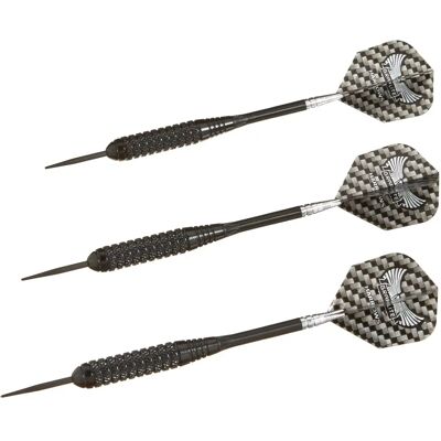 Harrows Black Arrow Messing Ruw Stalen Punt Pijlen - Pijl Harrows Black Arrow Messing Ruw Stalen Punt Pijlen - Pijl