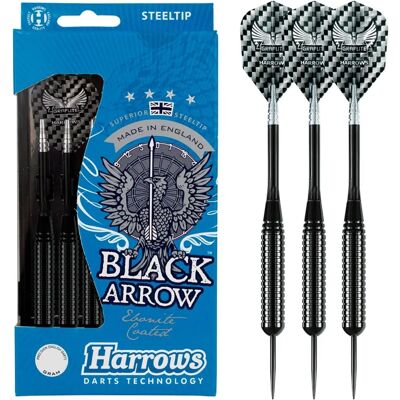 Harrows Black Arrow Brass Ringed Steel Tip Darts - Darts Harrows Black Arrow Brass Ringed Steel Tip Darts - Darts