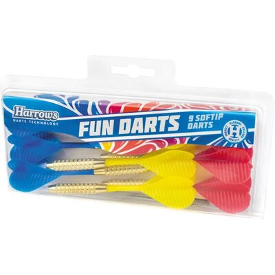 Harrows Darts 844241 - Équipement de fléchettes - Pointe souple - 9 pcs - Publicité Harrows Darts 844241 - Équipement de fléchettes - Pointe souple - 9 pcs - Publicité