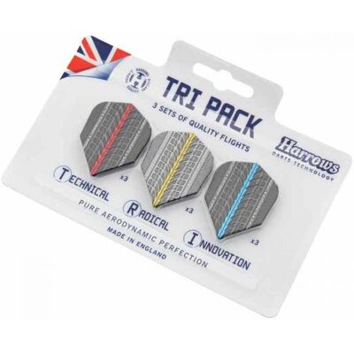 Harrows Darts Pack de 3 plumes - Accessoires pour fléchettes - Publicité Harrows Darts Pack de 3 plumes - Accessoires pour fléchettes - Publicité