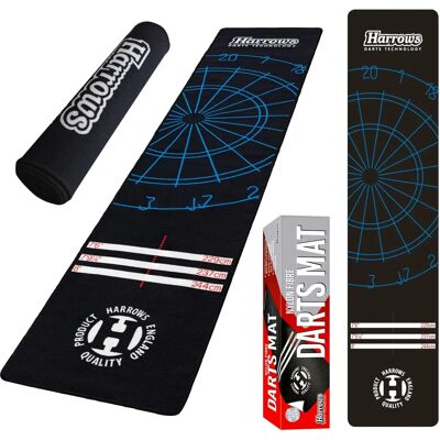 Harrows Nylonfaser Darts-Matte - Schwarz - 300 x 65 cm Harrows Nylonfaser Darts-Matte - Schwarz - 300 x 65 cm
