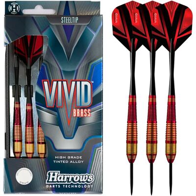 Harrows Vivid Messing Stahlspitzen Darts - 3 Stück Harrows Vivid Messing Stahlspitzen Darts - 3 Stück