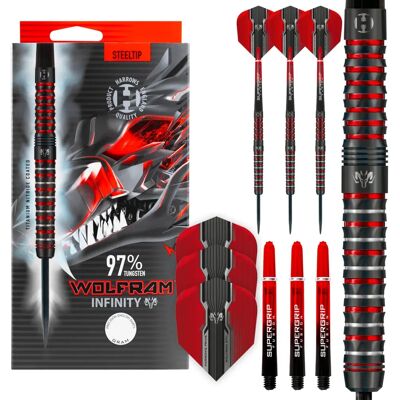 Darts Wolfram Infinity 97% tungstène pointe en acier - Type de produit - Publicité Darts Wolfram Infinity 97% tungstène pointe en acier - Type de produit - Publicité