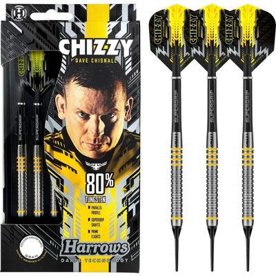 Harrows Chizzy 80% Wolfram-Darts - Weiches Gelb Harrows Chizzy 80% Wolfram-Darts - Weiches Gelb