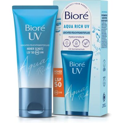 Bioré Lichtgewicht hydraterende gezichtsvloeistof SPF 50 Bioré Lichtgewicht hydraterende gezichtsvloeistof SPF 50