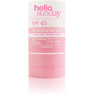 Hello Sunday Bastão Mineral Brilhante SPF45 - Protetor solar em bastão Hello Sunday Bastão Mineral Brilhante SPF45 - Protetor solar em bastão