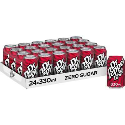 Dr Pepper Zero 330ml Cans - Soft Drink Dr Pepper Zero 330ml Cans - Soft Drink