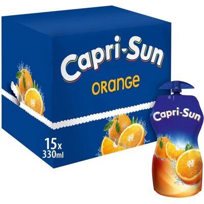 Capri Sun - Sinaasappelsap Herbruikbare zakjes - 15x330ml Capri Sun - Sinaasappelsap Herbruikbare zakjes - 15x330ml