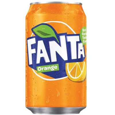 Fanta Orange Soft Drink - 330ml Can Pack of 24 Fanta Orange Soft Drink - 330ml Can Pack of 24