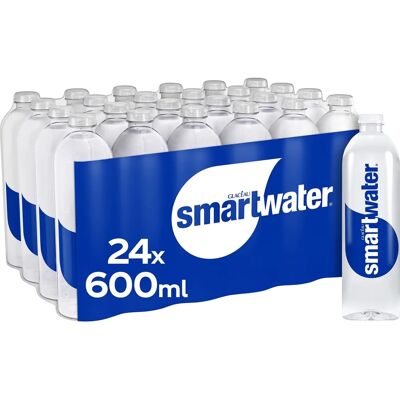 Coca Cola Glaceau Smart Water - 24x600ml Coca Cola Glaceau Smart Water - 24x600ml